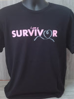 Unisex I am a Survivor Tee - Pink