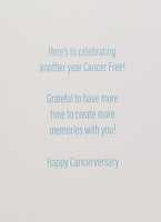 Happy Cancerversary - Blue